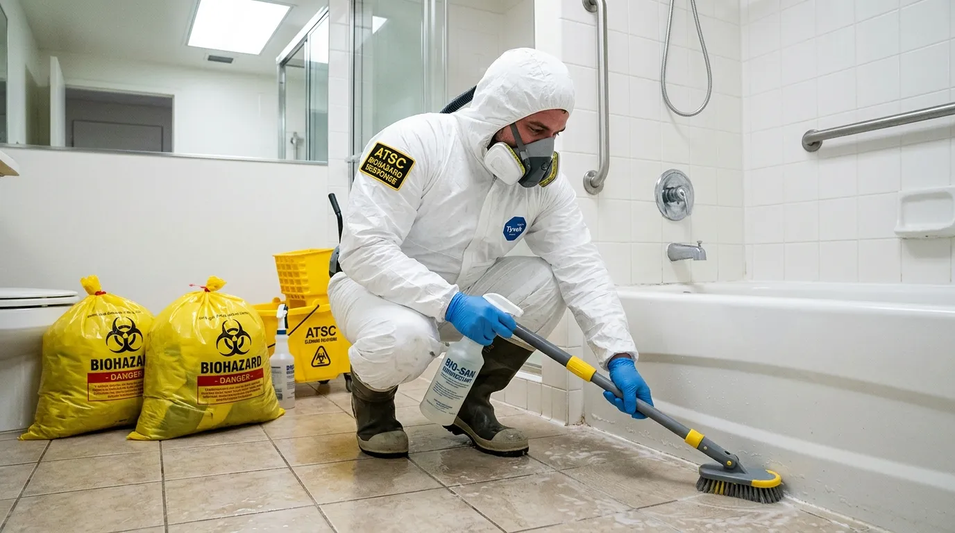 Decontamination equipment deployed for Blood Cleanup in Bay Point